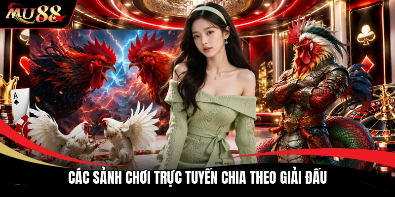 Các sảnh chơi trực tuyến chia theo giải đấu